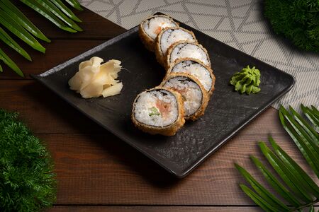 Сяке темпура ролл