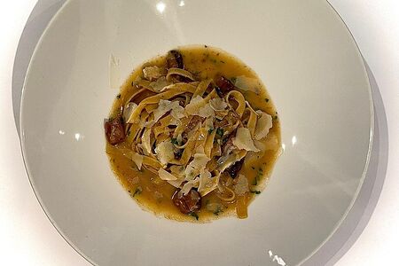 Тальятелле с белыми грибами