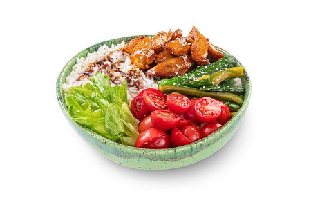 Донбури с курицей терияки