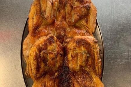 Цыпленок табака на мангале