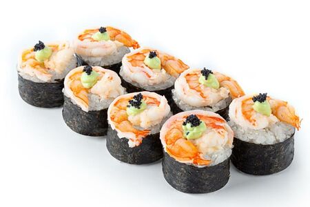 Ролл маби с креветкой