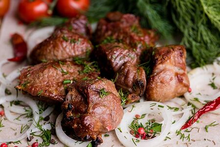 Шашлык из мякоти баранины