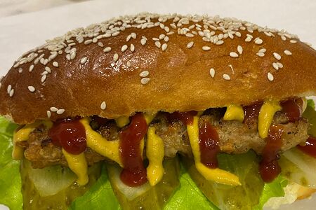 Бургер с котлетой куриной