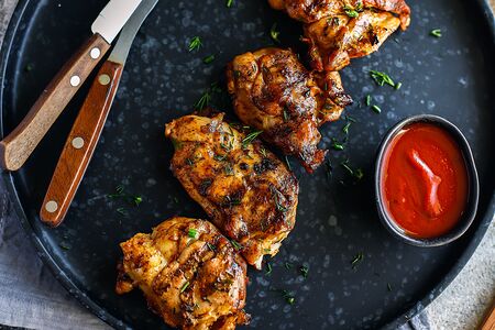 Шашлык из куриных бёдер