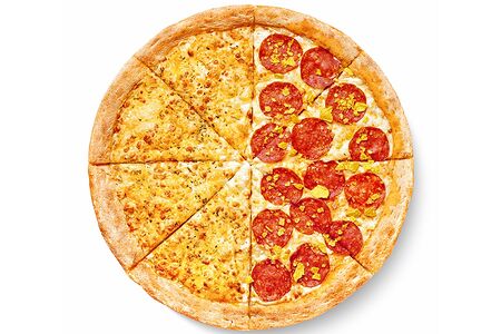 Пицца Половинки на тонком тесте