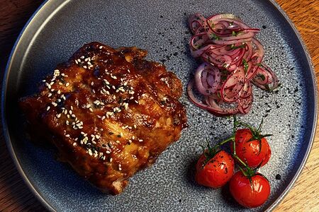 Глазированные свиные ребра