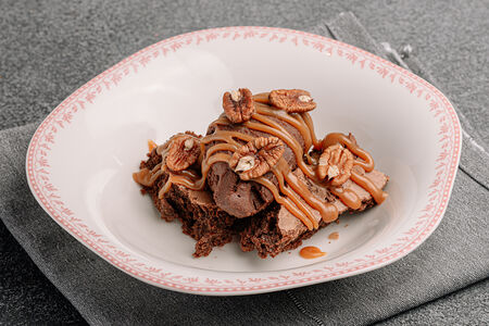 Брауни с шоколадным ганашем