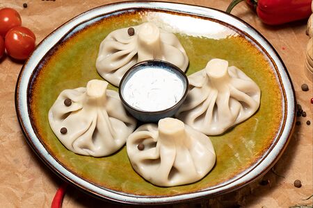 Хинкали с бараниной