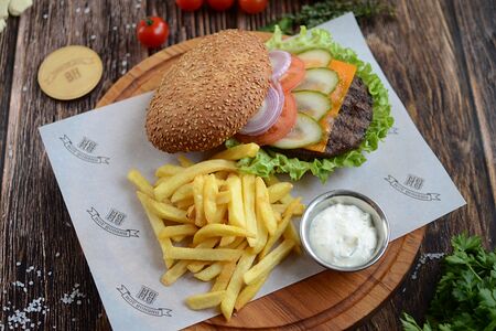 Бургер с курицей