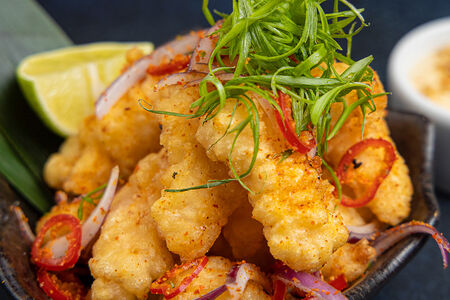 Хрустящие острые креветки