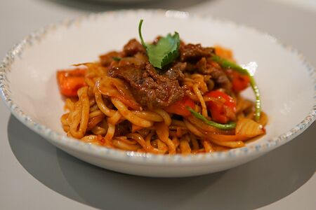 Лагман с говядиной