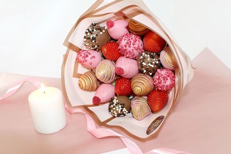 Букет из клубники в шоколаде Малинки