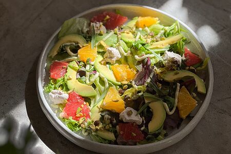 Салат с апельсином и грейпфрутом