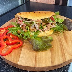 Восток-бургер со свининой