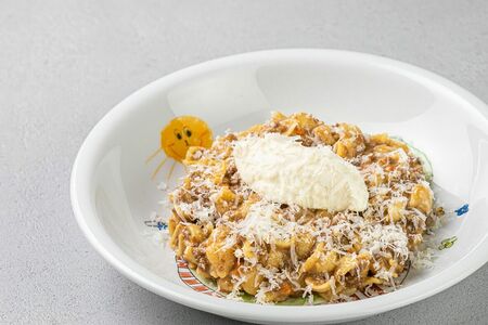 Паста ракушки по-флотски