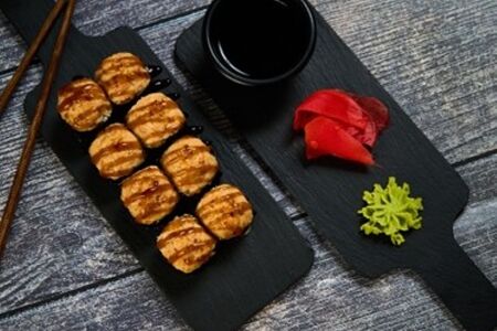 Запеченный с лососем