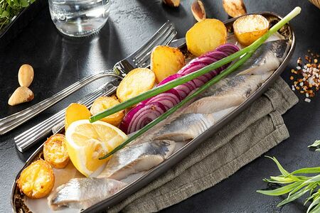 Филе сельди с картофелем