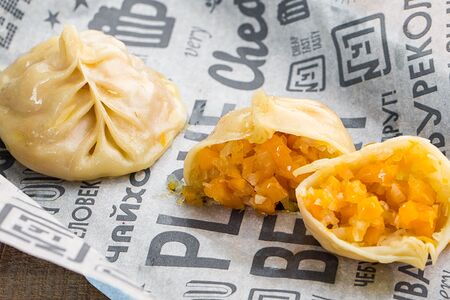 Манты с тыквой