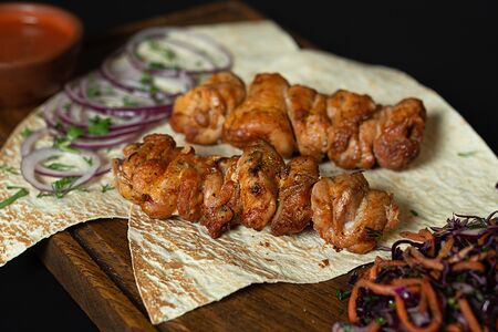 Шашлык из куриного бедра