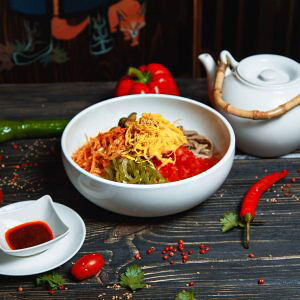 Куксу из гречневой лапши