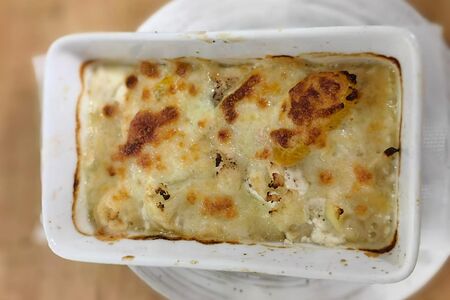 Сёмга, запечённая с овощами