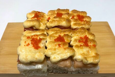 Пицца-ролл с лососем