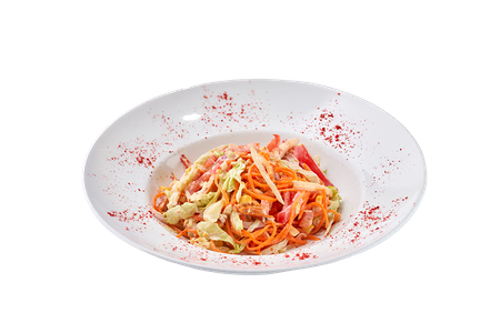 Салат с копченой грудкой