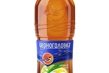 Холодный чай черный лимон/лайм Черноголовка
