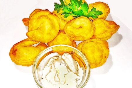 Жареные пельмени