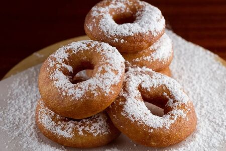 Советский пончик в сахарной пудре Xl