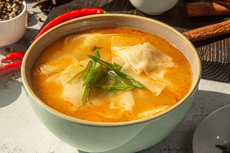 Суп с мясом по-казахски