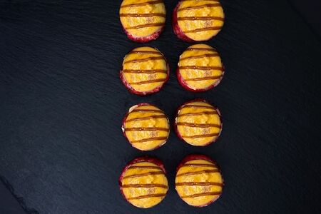 Запеченный с лососем гриль