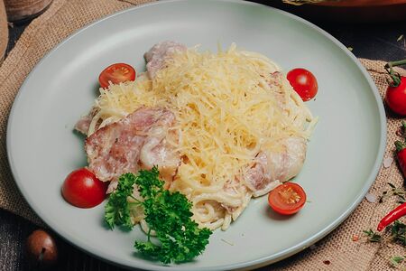 Карбонара с беконом