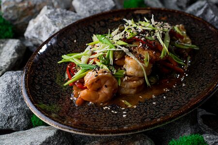 Cтир фрай с креветками