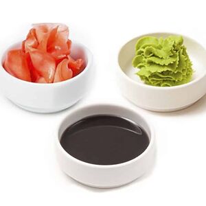 Васаби, имбирь и соевый соус