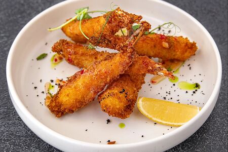 Хрустящие королевские креветки