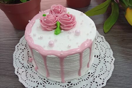 Пирожное Малиновое творожно-йогуртовое