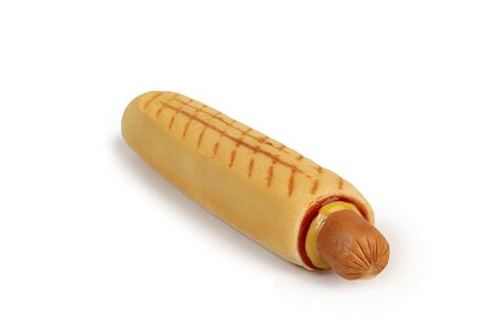 Френч-дог с cвинoй колбаской и сыром