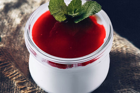 Панна котта Малина