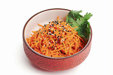 Маринованная морковь с кунжутом