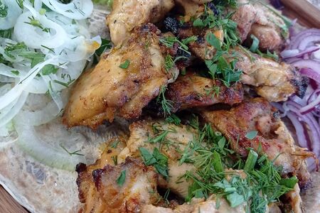 Шашлык из куриного филе