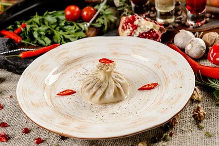 Хинкали с бараниной