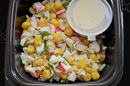 Салат Крабовый с домашним майонезом