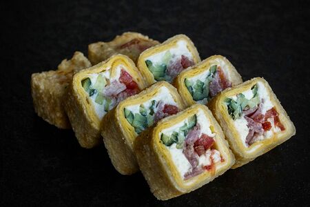 Тортилья с беконом темпура