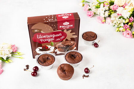 Фондан шоколадный с вишней замороженный