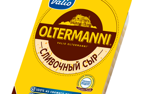 Бзмж Сыр полутвердый Сливочный 45% нарезка Oltermanni