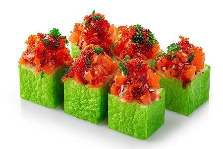 Хрустящий ролл с лососем