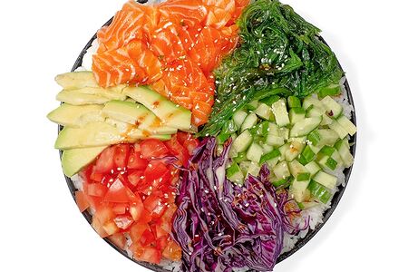 Поке с лососем