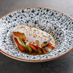 Семга в сливочном соусе