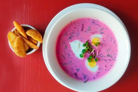 Литовский холодный борщ